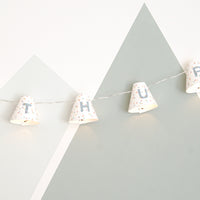 Personalised fairy lights in blue