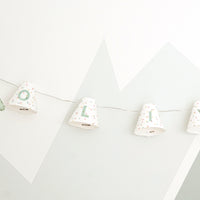 Personalised fairy lights in green
