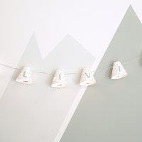Personalised fairy lights in green