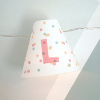 Personalised fairy lights in pink