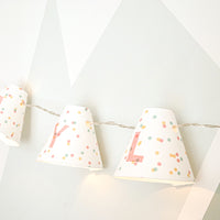 Personalised fairy lights in pink
