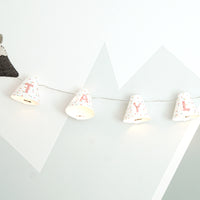 Personalised fairy lights in pink