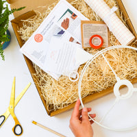 Lampshade Making Kit With Fabric - Medium