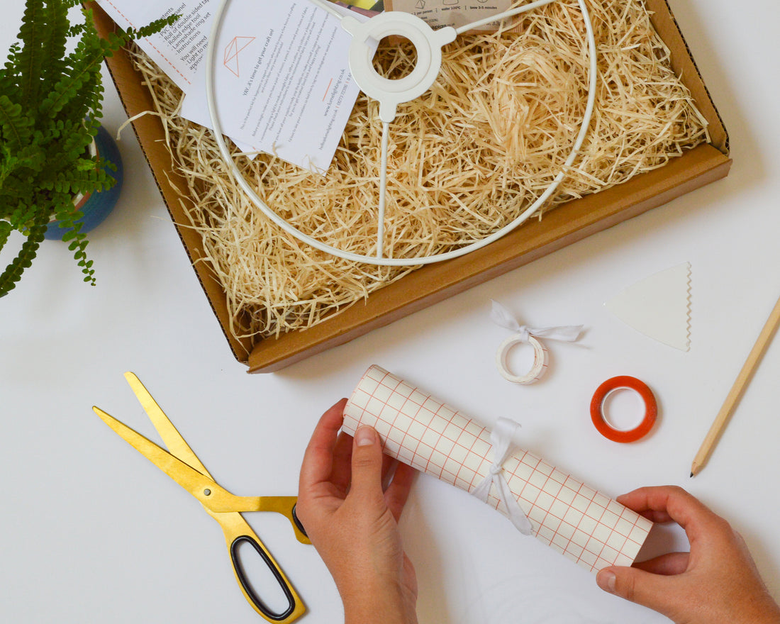 Lampshade Making Kit With Fabric - Medium