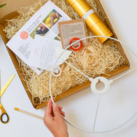 Lampshade Making Kit Gold Lined - large