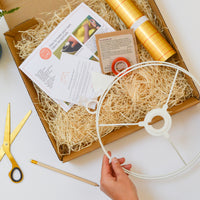 Lampshade Making Kit Gold Lined - medium