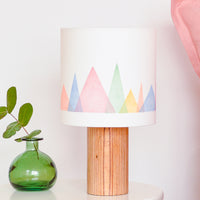 Colourful Mountains Drum Table Lampshade