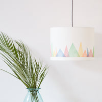Colourful Mountains Drum Ceiling Lampshade