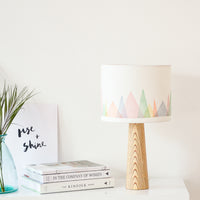 Colourful Mountains Drum Table Lampshade
