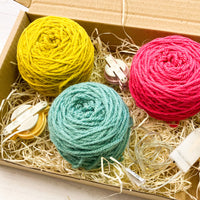 Fairy light pom pom craft kit, bright and colourful