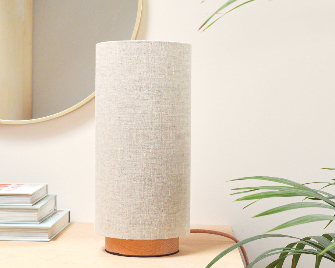 Natural Linen Table Lamp