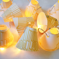 Mustard Ornamental Wave Fairy Lights