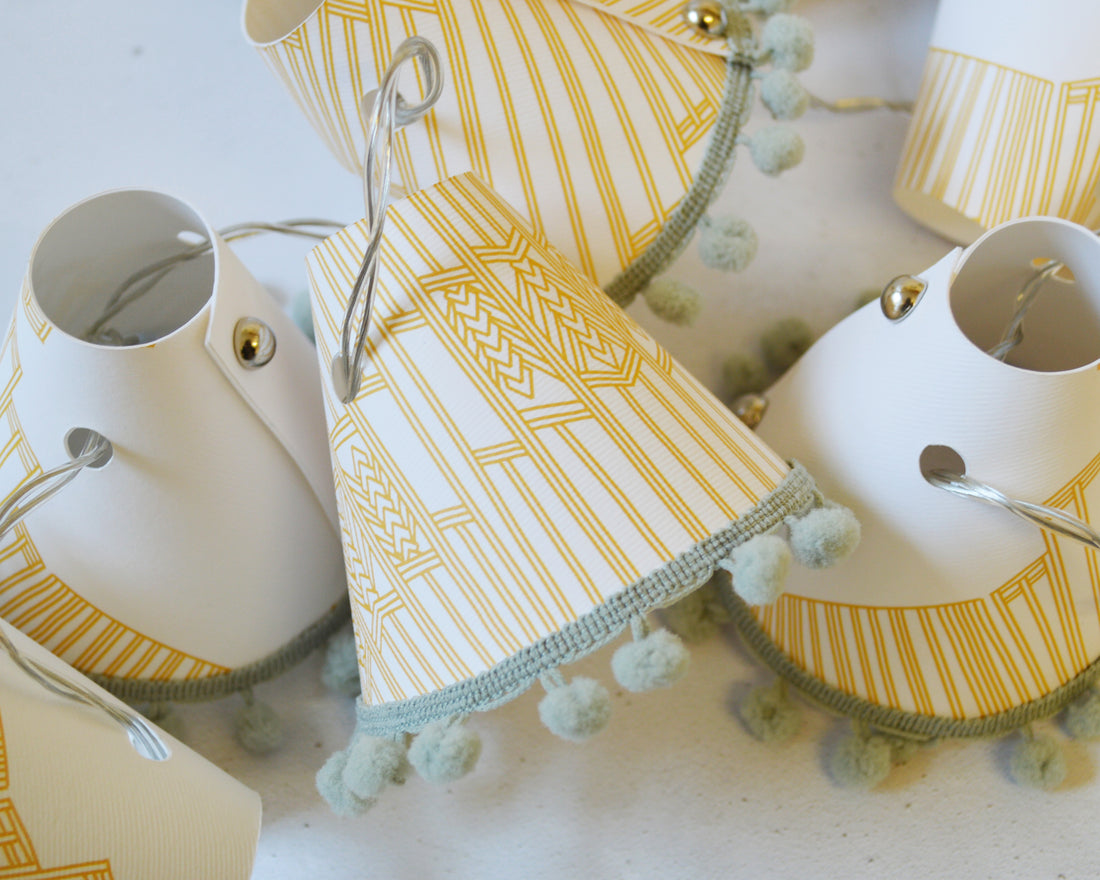 Mustard Ornamental Wave Fairy Lights