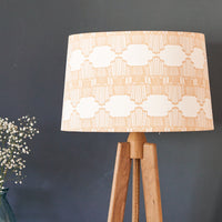 Mustard Ornamental Wave Tapered Lampshade