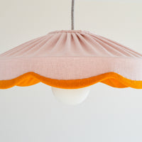 handmade pleated scallop lampshade