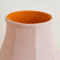 Pink & mustard Linen Empire Soft Lampshade