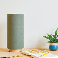 Olive green table lamp