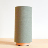 Linen green lampshade