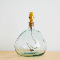 Medium Recycled Glass Lamp Base
