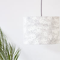 Starlings Birds Grey Drum Ceiling Lampshade