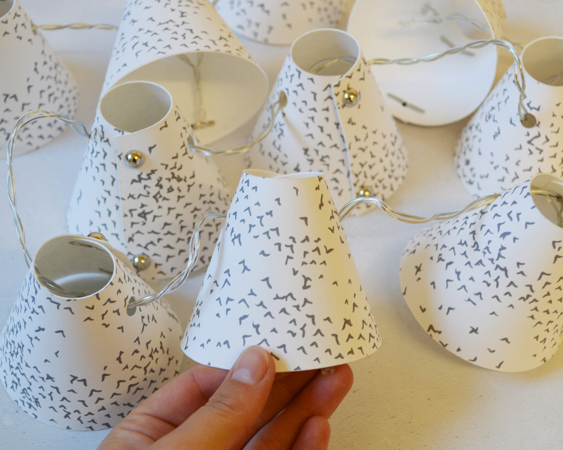 Starlings Bird Grey Fairy Lights