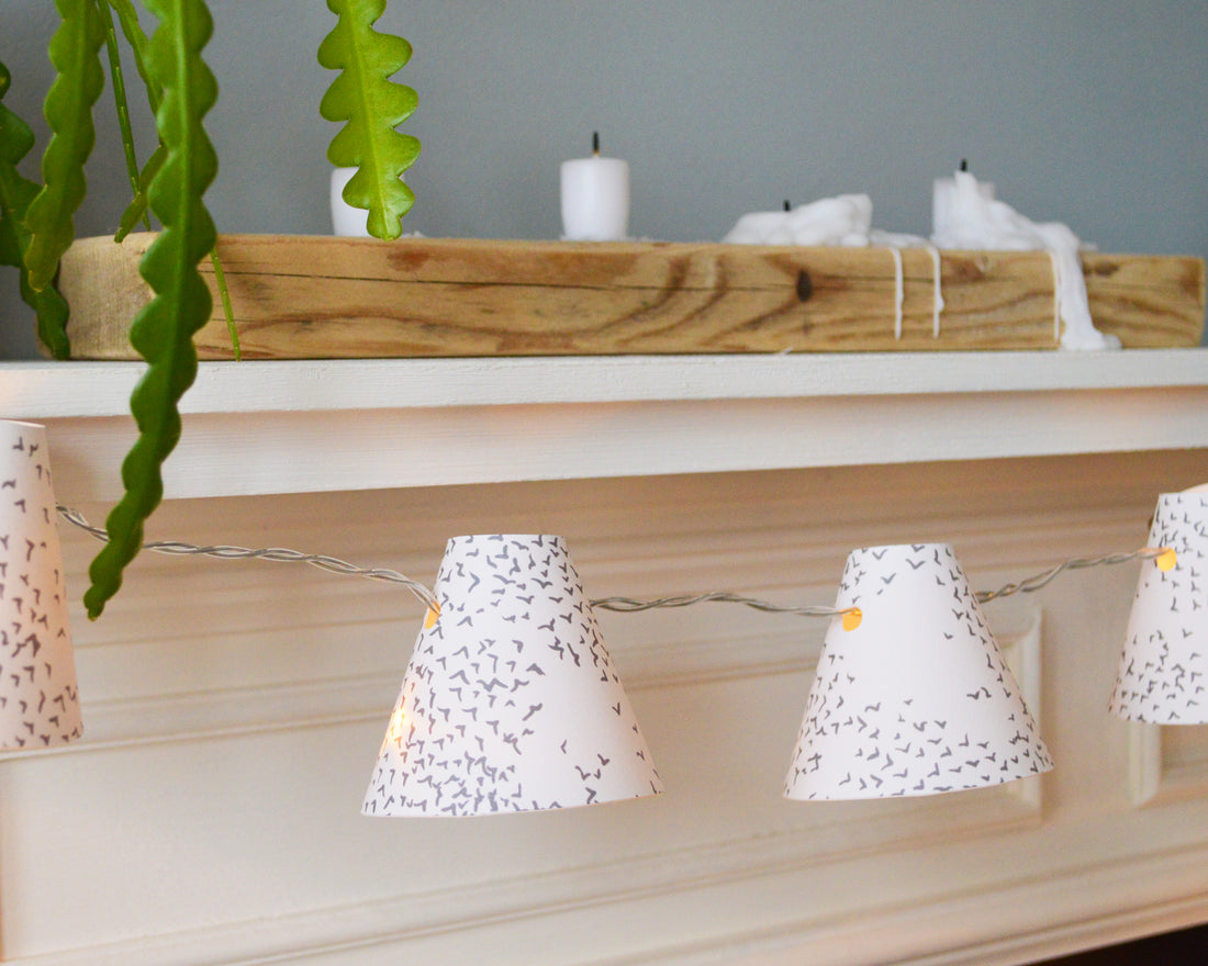 Starlings Bird Grey Fairy Lights