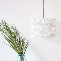 Starlings Birds Grey Drum Ceiling Lampshade