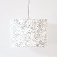 Starlings Birds Grey Drum Ceiling Lampshade