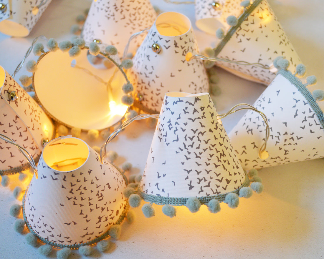 Starlings Bird Grey Fairy Lights