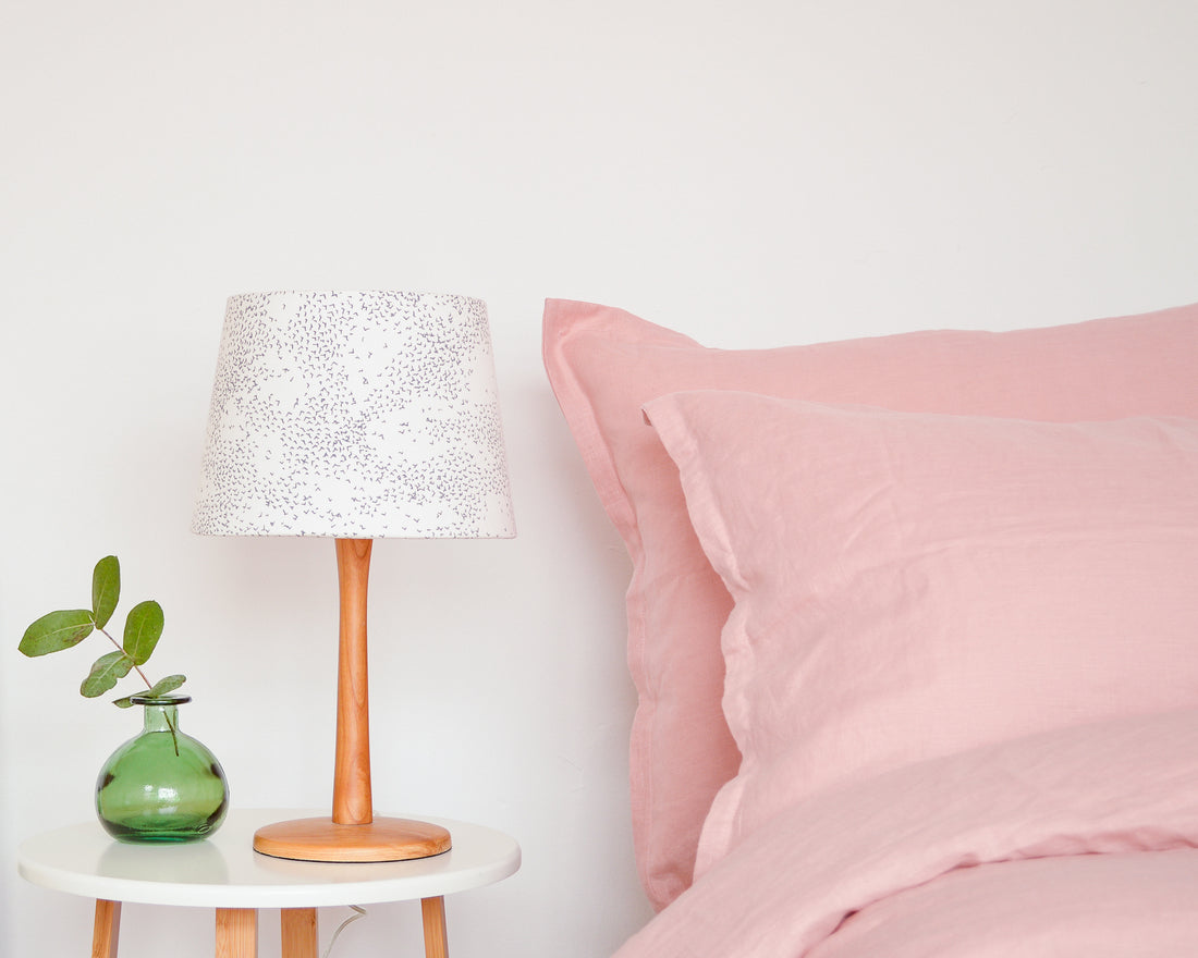 Starlings Grey Bird Tapered Lampshade