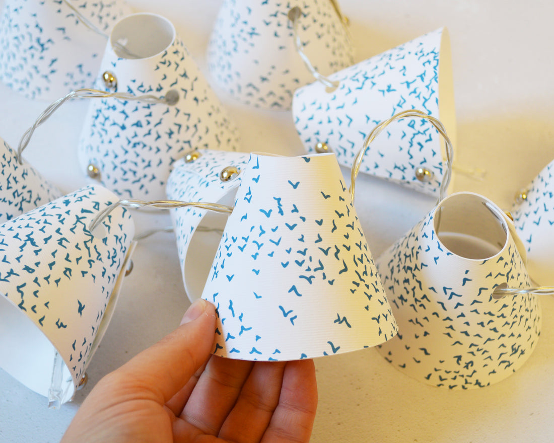 Starlings Bird Teal Fairy Lights