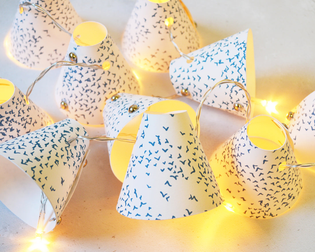 Starlings Bird Teal Fairy Lights