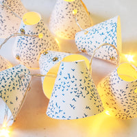 Starlings Bird Teal Fairy Lights