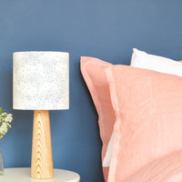 Starlings Birds Teal Drum Table Lampshade