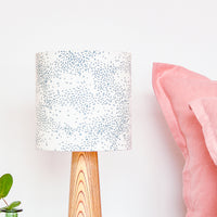 Starlings Birds Teal Drum Table Lampshade