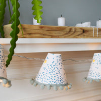 Starlings Bird Teal Fairy Lights