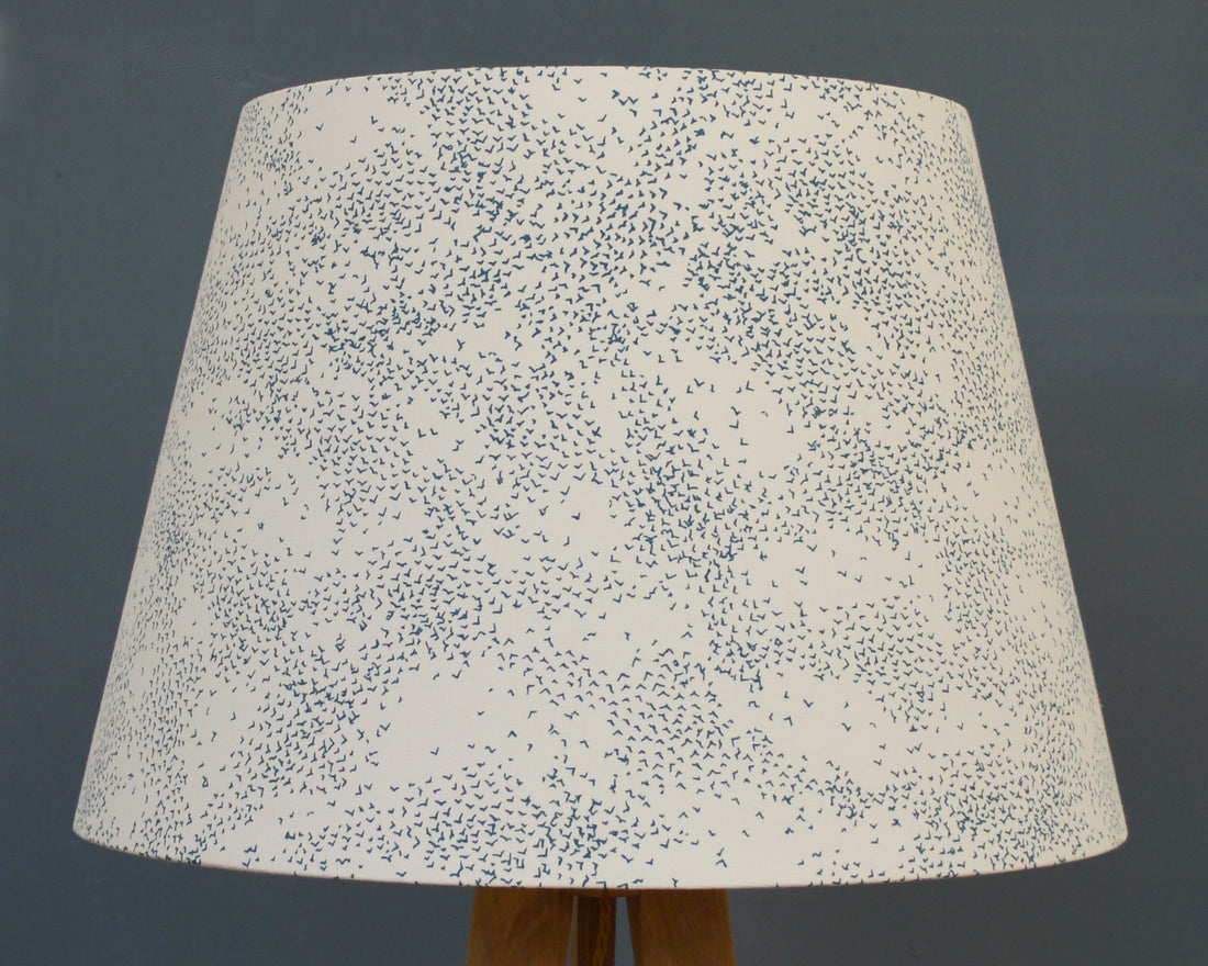Starlings Teal Bird Tapered Lampshade