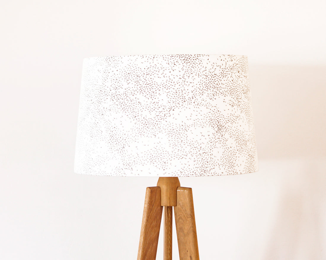 Starlings Grey Bird Tapered Lampshade