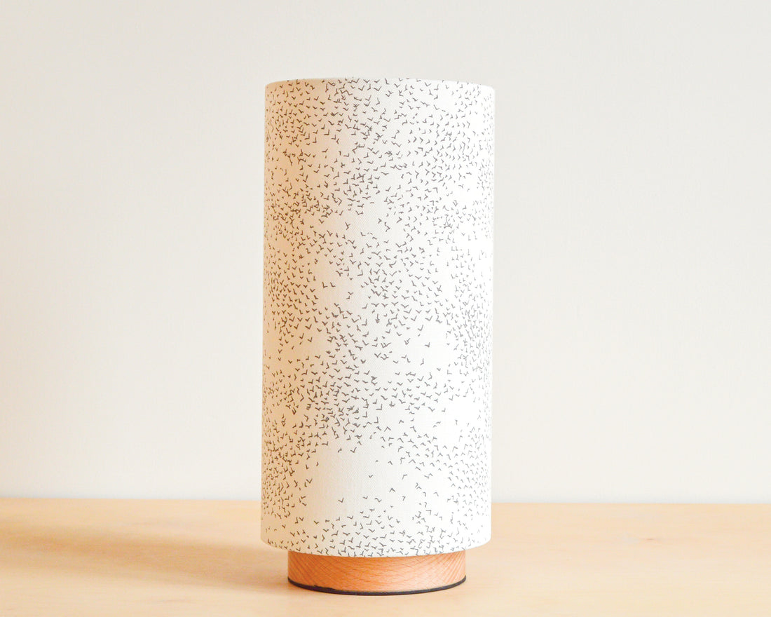 tall lampshade and base
