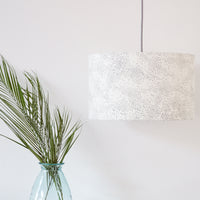 Starlings Birds Grey Drum Ceiling Lampshade