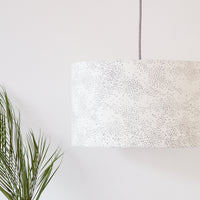 Starlings Birds Grey Drum Ceiling Lampshade
