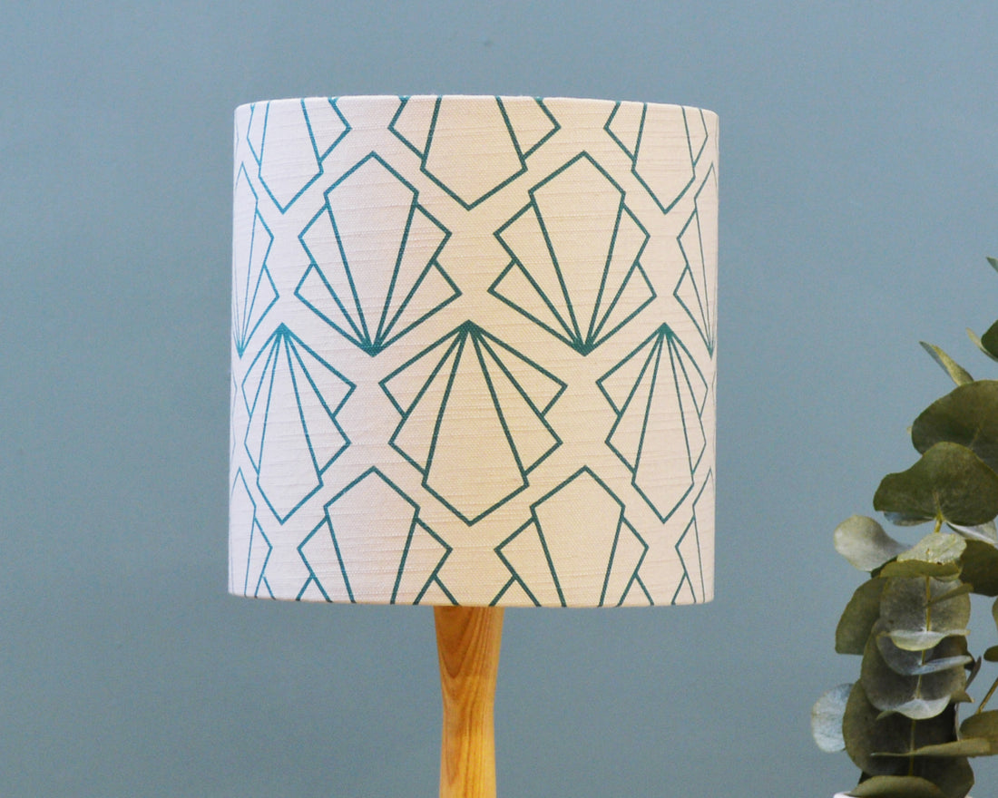 Geometric Grey Table Lamp