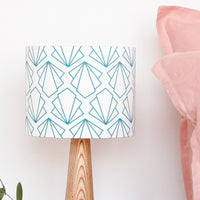 Turquoise Sunbeam Drum Ceiling Lampshade