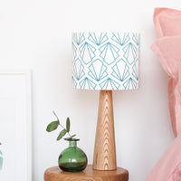 Turquoise Sunbeam Drum Ceiling Lampshade