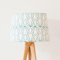 Turquoise Sunbeam Tapered Lampshade