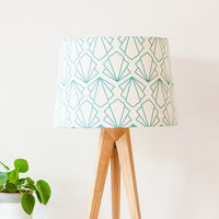 Turquoise Sunbeam Tapered Lampshade