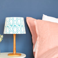 Turquoise Sunbeam Tapered Lampshade