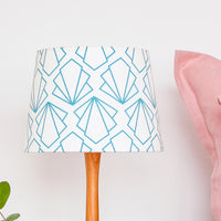Turquoise Sunbeam Tapered Lampshade