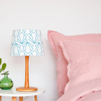 Turquoise Sunbeam Tapered Lampshade