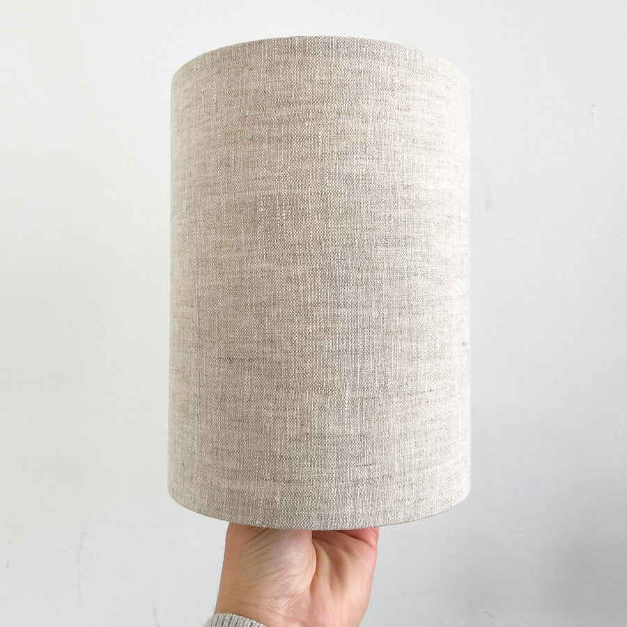 Natural Linen Drum Lampshade